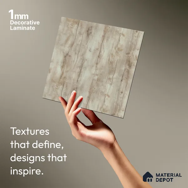 Wooden Look LM 22786 8 ft x 4 ft Texture Finish Decorative Laminate - 1 mm | Suitable for TV Unit, Wardrobe, Kitchen Cabinets
