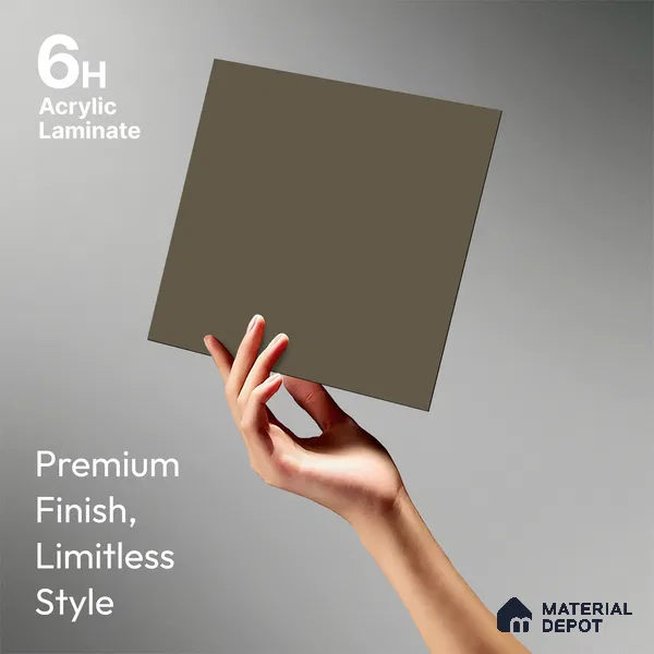 TR 1104 8 ft x 4 ft Super Matte Finish Acrylic Laminate - 1.5 mm | Suitable for Living Room, Kitchen, Office
