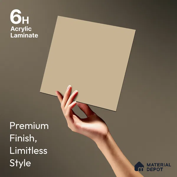TR 1115 8 ft x 4 ft Ultra Matt Finish Intense Refined Gaze Series Ultra Matt Acrylic Laminate - 1.5 mm | Suitable for Living Room, Kitchen, Office