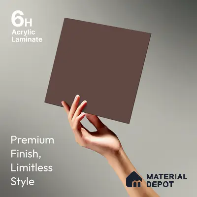 TR 1116 8 ft x 4 ft Ultra Matt Finish Intense Refined Gaze Series Ultra Matt Acrylic Laminate - 1.5 mm | Suitable for Living Room, Kitchen, Office