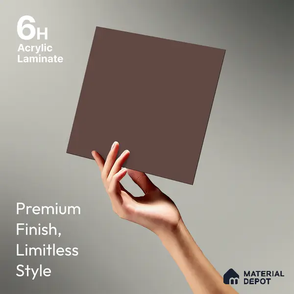 TR 1116 8 ft x 4 ft Ultra Matt Finish Intense Refined Gaze Series Ultra Matt Acrylic Laminate - 1.5 mm | Suitable for Living Room, Kitchen, Office