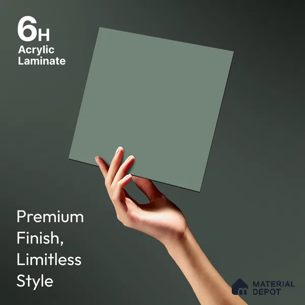 TR 1119 8 ft x 4 ft Super Matte Finish Acrylic Laminate - 1.5 mm | Suitable for Living Room, Kitchen, Office