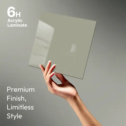 GA 4008 8 ft x 4 ft High Gloss Finish 6H Antiscratch Acrylic Laminate - 1.5 mm | Suitable for Living Room, Kitchen, Office | Matching Edgeband Code EB 4008