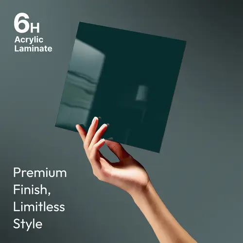 GA 4012 8 ft x 4 ft High Gloss Finish 6H Antiscratch Acrylic Laminate - 1.5 mm | Suitable for Living Room, Kitchen, Office | Matching Edgeband Code EB 4012