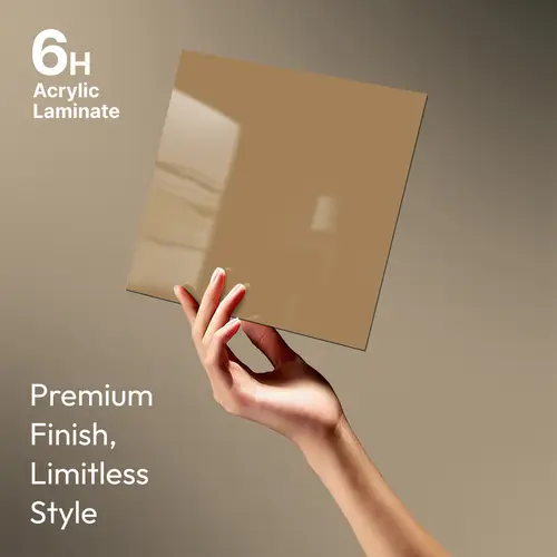 GA 4020 8 ft x 4 ft High Gloss Finish 6H Antiscratch Acrylic Laminate - 1.5 mm | Suitable for Living Room, Kitchen, Office | Matching Edgeband Code EB 4020