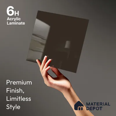 GA 4029 8 ft x 4 ft High Gloss Finish 6H Antiscratch Acrylic Laminate - 1.5 mm | Suitable for Living Room, Kitchen, Office | Matching Edgeband Code EB 4029