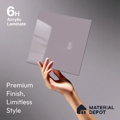 GA 4032 8 ft x 4 ft High Gloss Finish 6H Antiscratch Acrylic Laminate - 1.5 mm | Suitable for Living Room, Kitchen, Office | Matching Edgeband Code EB 4032
