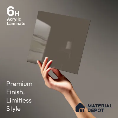 GA 4039 8 ft x 4 ft High Gloss Finish 6H Antiscratch Acrylic Laminate - 1.5 mm | Suitable for Living Room, Kitchen, Office | Matching Edgeband Code EB 4039