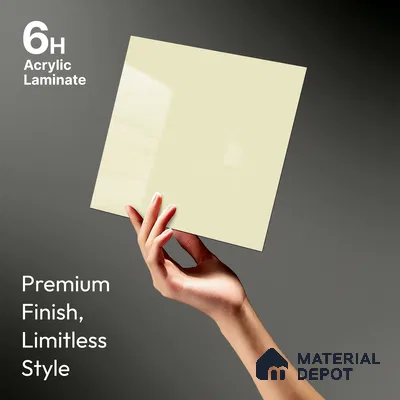 GA 4407 8 ft x 4 ft Metallic Finish 6H Antiscratch Acrylic Laminate - 1.5 mm