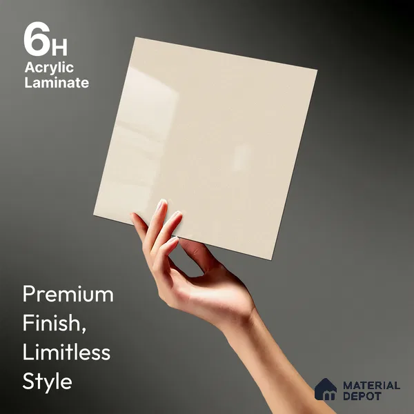 GA 4408 8 ft x 4 ft Metallic Finish 6H Antiscratch Acrylic Laminate - 1.5 mm