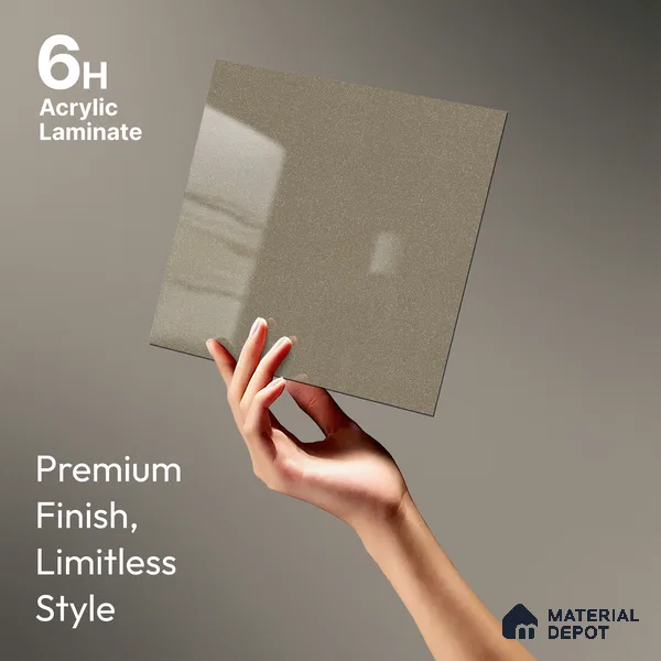 GA 4410 8 ft x 4 ft Metallic Finish 6H Antiscratch Acrylic Laminate - 1.5 mm