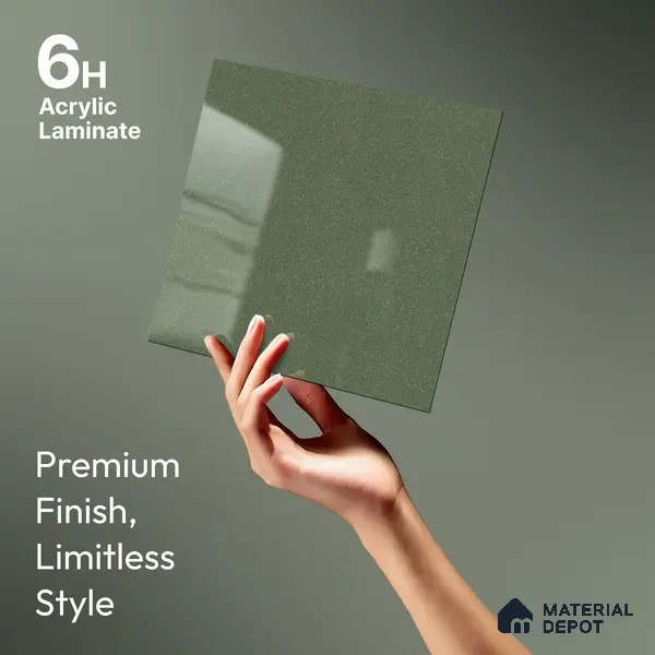 GA 4414 8 ft x 4 ft Metallic Finish 6H Antiscratch Acrylic Laminate - 1.5 mm