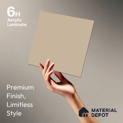 Blush Pink Solid Colors Look LM 21812 8 ft x 4 ft Matte Finish 6H Anti Scratch Acrylic Laminate - 1.5 mm | Suitable for Living Room, Kitchen, Office