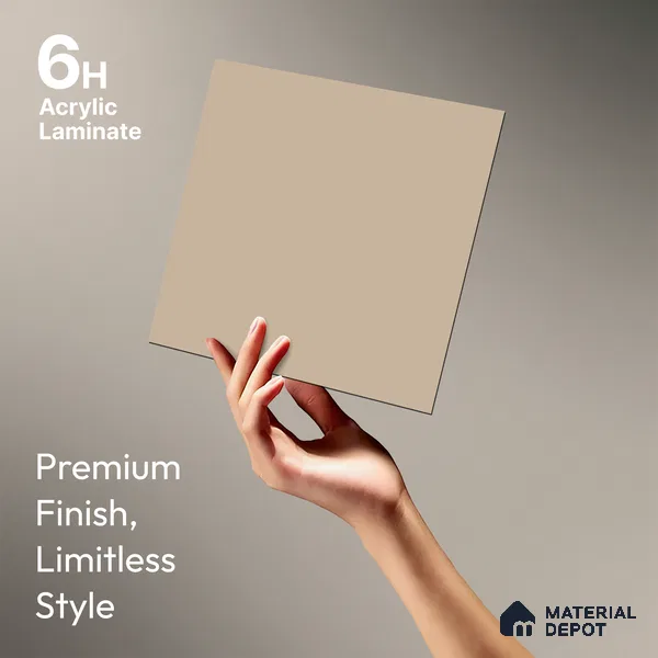 Blush Pink Solid Colors Look LM 21812 8 ft x 4 ft Matte Finish 6H Anti Scratch Acrylic Laminate - 1.5 mm | Suitable for Living Room, Kitchen, Office