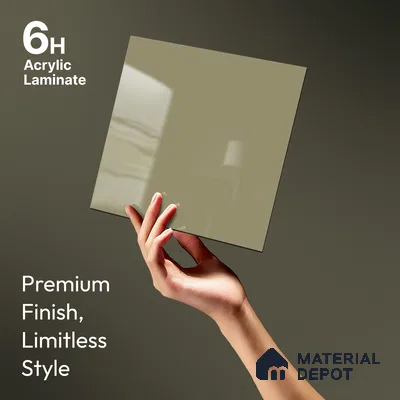 Blue Sparkle Look LM 23270 Snowflake 8 ft x 4 ft High Gloss Finish 6H Anti Scratch Acrylic Laminate - 1.5 mm | Suitable for Kitchen Cabinet, TV Unit, Wardrobe