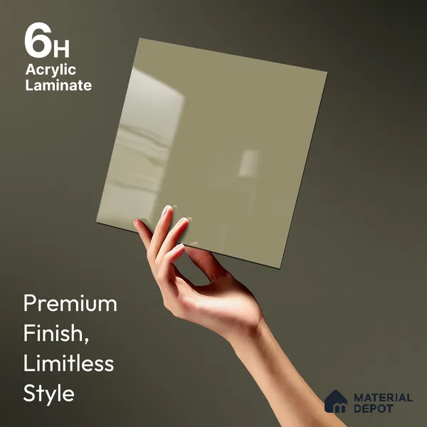 Blue Sparkle Look LM 23270 Snowflake 8 ft x 4 ft High Gloss Finish 6H Anti Scratch Acrylic Laminate - 1.5 mm | Suitable for Kitchen Cabinet, TV Unit, Wardrobe