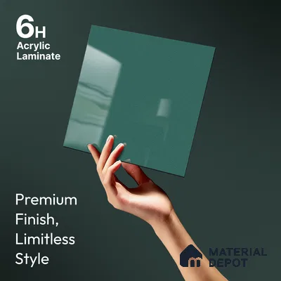 Blue Sparkle Look LM 23310 Aqua Shower 8 ft x 4 ft High Gloss Finish 6H Anti Scratch Acrylic Laminate - 1.5 mm | Suitable for Kitchen Cabinet, TV Unit, Wardrobe
