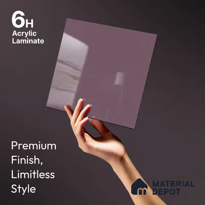Purple Sparkle Look LM 23326 Misty Purple 8 ft x 4 ft High Gloss Finish 6H Anti Scratch Acrylic Laminate - 1.5 mm | Suitable for Kitchen Cabinet, TV Unit, Wardrobe