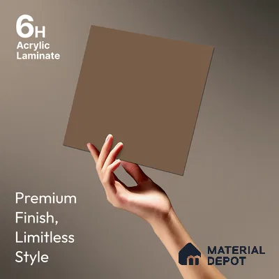 LM 23682 8 ft x 4 ft Solid Plain Matte Finish Acrylic Laminate - 1.5 mm | Suitable for Living Room, Kitchen, Office | Matching Edgeband Code EB 1118