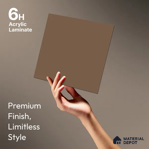 LM 23682 8 ft x 4 ft Solid Plain Matte Finish Acrylic Laminate - 1.5 mm | Suitable for Living Room, Kitchen, Office | Matching Edgeband Code EB 1118