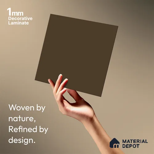 Peach Brown Solid Colors Look LM 01859 8 ft x 4 ft Matte Finish Decorative Laminate - 1 mm | Suitable for Living Room, Kitchen, Office