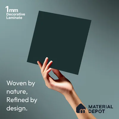 Petrol Blue Solid Colors Look LM 01869 8 ft x 4 ft Matte Finish Decorative Laminate - 1 mm | Suitable for Living Room, Kitchen, Office