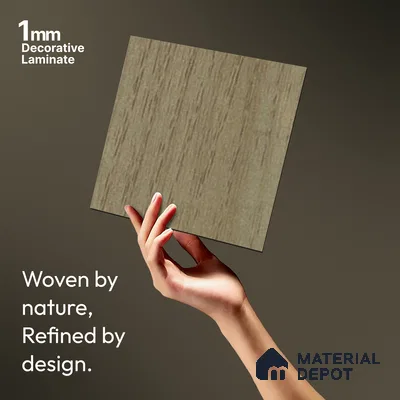 Wooden Look LM 13847 Pista Dyed Veneer 8 ft x 4 ft Texture Finish Decorative Laminate - 1 mm | Suitable for TV Unit, Wardrobe, Kitchen Cabinets