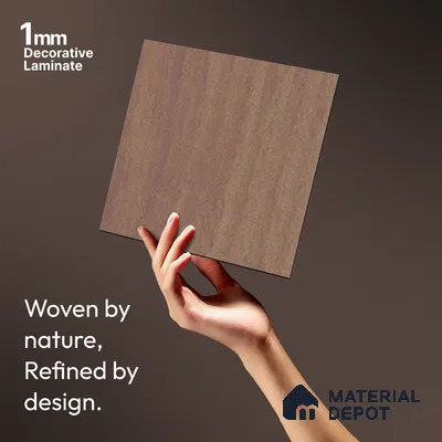 Wooden Look LM 13851 Peach Dyed Veneer 8 ft x 4 ft Texture Finish Decorative Laminate - 1 mm | Suitable for TV Unit, Wardrobe, Kitchen Cabinets