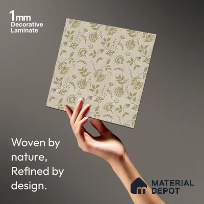 Brown Digital, Fabric Look LM 23632 8 ft x 4 ft Texture Finish Decorative Laminate - 1 mm | Suitable for TV Unit, Wardrobe, Kitchen Cabinets