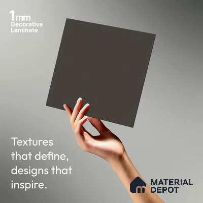 Beige Textured Solid Look LM 01877 8 ft x 4 ft Texture Finish Decorative Laminate - 1 mm | Suitable for TV Unit, Wardrobe, Kitchen Cabinets