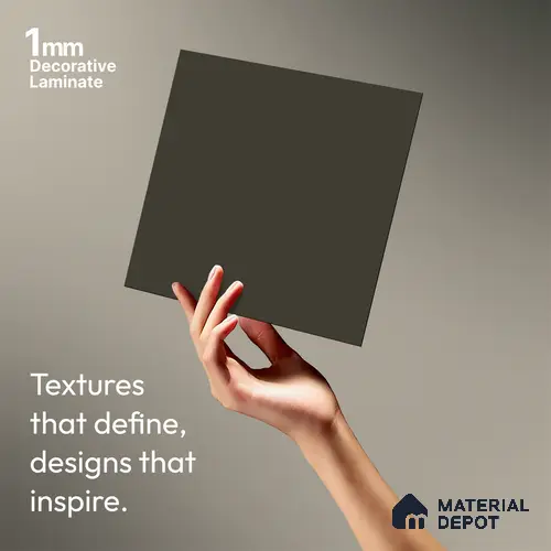Nutmeg Brown Solid Colors Look LM 01897 8 ft x 4 ft Matte Finish Decorative Laminate - 1 mm | Suitable for Living Room, Kitchen, Office