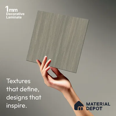 Wooden Look LM 05334 Lynx Wood 8 ft x 4 ft Texture Finish Decorative Laminate - 1 mm | Suitable for TV Unit, Wardrobe, Kitchen Cabinets
