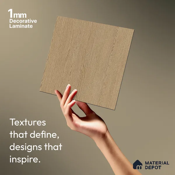 Wooden Look LM 05344 Pine Oak 8 ft x 4 ft Texture Finish Decorative Laminate - 1 mm | Suitable for TV Unit, Wardrobe, Kitchen Cabinets