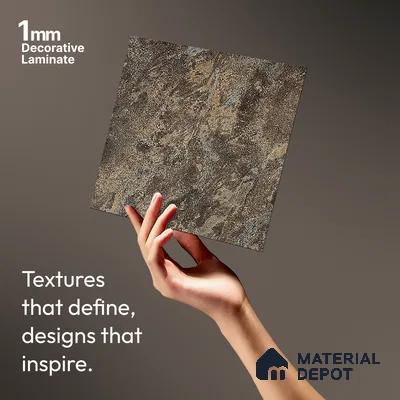Stone Look LM 05348 8 ft x 4 ft Texture Finish Decorative Laminate - 1 mm | Suitable for TV Unit, Wardrobe, Kitchen Cabinets