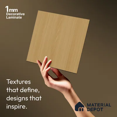 Wooden Look LM 10887 American Fresco 8 ft x 4 ft Texture Finish Decorative Laminate - 1 mm | Suitable for TV Unit, Wardrobe, Kitchen Cabinets