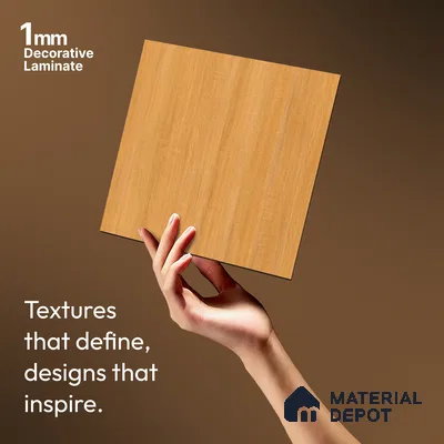 Wooden Look LM 13832 Columbian Ashwood 8 ft x 4 ft Texture Finish Decorative Laminate - 1 mm | Suitable for TV Unit, Wardrobe, Kitchen Cabinets