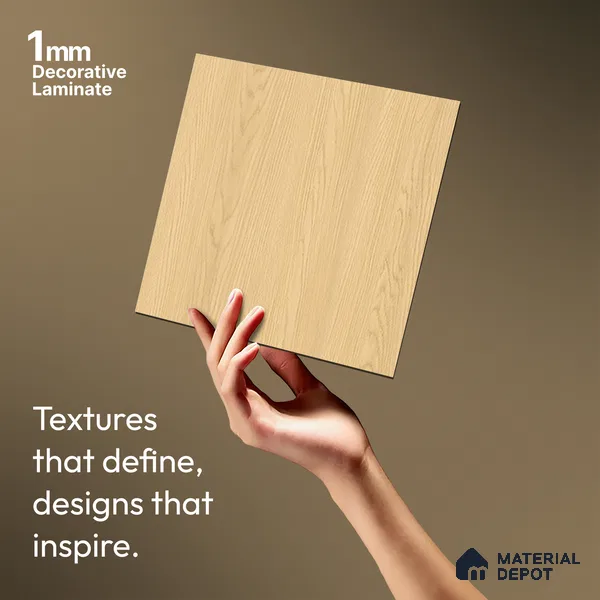 Wooden Look LM 13877 Dablam Fall Oak 8 ft x 4 ft Texture Finish Decorative Laminate - 1 mm | Suitable for TV Unit, Wardrobe, Kitchen Cabinets