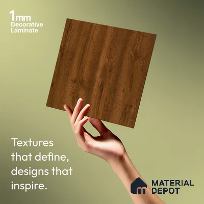 Wooden Look LM 13885 8 ft x 4 ft Texture Finish Decorative Laminate - 1 mm | Suitable for TV Unit, Wardrobe, Kitchen Cabinets