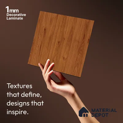 Wooden Look LM 13906 8 ft x 4 ft Texture Finish Decorative Laminate - 1 mm | Suitable for TV Unit, Wardrobe, Kitchen Cabinets
