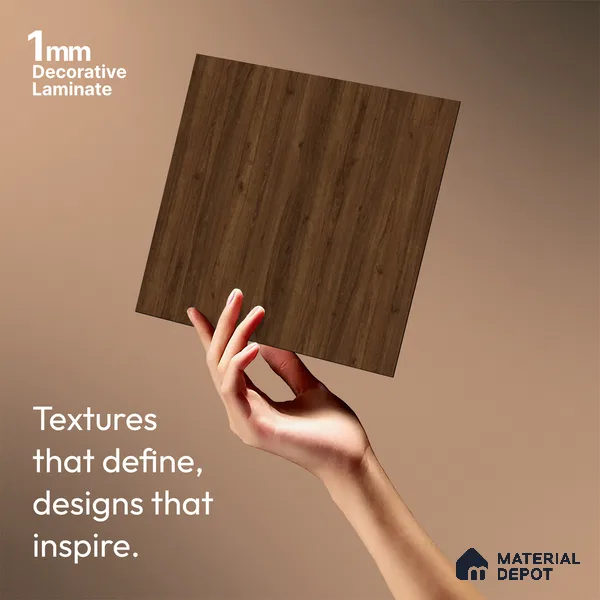Wooden Look LM 13923 8 ft x 4 ft Texture Finish Decorative Laminate - 1 mm | Suitable for TV Unit, Wardrobe, Kitchen Cabinets