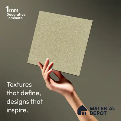 Brown Cane Look LM 20053 8 ft x 4 ft Texture Finish Decorative Laminate - 1 mm | Suitable for TV Unit, Wardrobe, Kitchen Cabinets