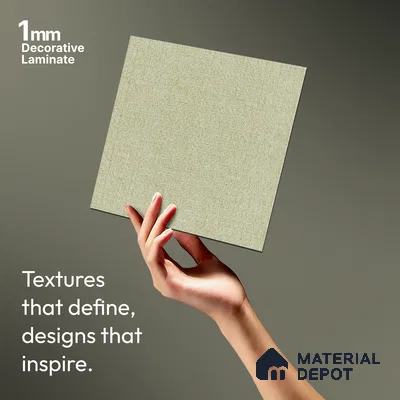 Beige Cane Look LM 20056 8 ft x 4 ft Texture Finish Decorative Laminate - 1 mm | Suitable for TV Unit, Wardrobe, Kitchen Cabinets