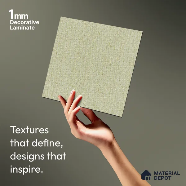 Beige Cane Look LM 20056 8 ft x 4 ft Texture Finish Decorative Laminate - 1 mm | Suitable for TV Unit, Wardrobe, Kitchen Cabinets