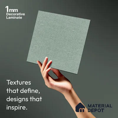 Grey Cane Look LM 20057 8 ft x 4 ft Texture Finish Decorative Laminate - 1 mm | Suitable for TV Unit, Wardrobe, Kitchen Cabinets