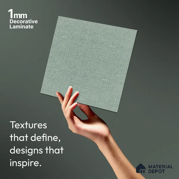 Grey Cane Look LM 20057 8 ft x 4 ft Texture Finish Decorative Laminate - 1 mm | Suitable for TV Unit, Wardrobe, Kitchen Cabinets