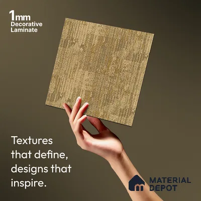 Patterned Look LM 20072 8 ft x 4 ft Texture Finish Decorative Laminate - 1 mm | Suitable for Bedroom, TV Unit, Wardrobe