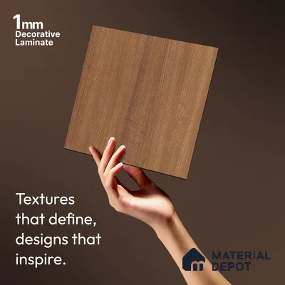 Wooden Look LM 20074 8 ft x 4 ft Texture Finish Decorative Laminate - 1 mm | Suitable for TV Unit, Wardrobe, Kitchen Cabinets