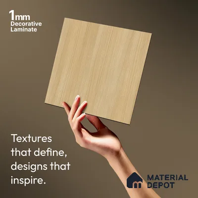 Wooden Look LM 20078 8 ft x 4 ft Texture Finish Decorative Laminate - 1 mm | Suitable for TV Unit, Wardrobe, Kitchen Cabinets