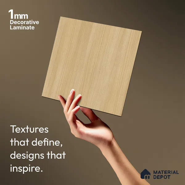 Wooden Look LM 20078 8 ft x 4 ft Texture Finish Decorative Laminate - 1 mm | Suitable for TV Unit, Wardrobe, Kitchen Cabinets