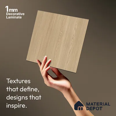 Wooden Look LM 20084 8 ft x 4 ft Texture Finish Decorative Laminate - 1 mm | Suitable for TV Unit, Wardrobe, Kitchen Cabinets